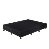Aisha Ensemble Bed Base Linen Fabric - Midnight Black King Single