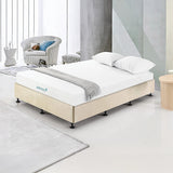 Aisha Ensemble Bed Base Linen Fabric - Natural Sand King Single