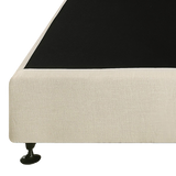 Aisha Ensemble Bed Base Linen Fabric - Natural Sand King Single