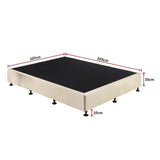 Frolic Ensemble Bed Base & Mattress Package with 32cm Mattress - Natural Sand King Single