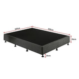 Frolic Ensemble Bed Base & Mattress Package with 34cm Mattress - Graphite King Single