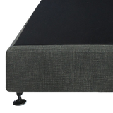 Aisha Ensemble Bed Base Linen Fabric - Graphite King