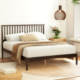 Carnelian Bed & Mattress Package with 32cm Mattress - Walnut Double