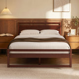 Ellie Bed Frame Wooden - Walnut Double
