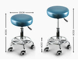 Bar Stools Salon Stool Swivel Barber Dining Chair Pu Hydraulic Lift Teal