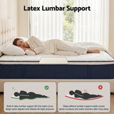 Alessia 30cm Medium Firm Hybrid Mattress with Latex Lumbar Support - Single