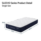 Corinne 26cm Orthopedic Firm Mattress for Back Pain Relief - Single