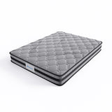 Cosseted Bed & Mattress Package with 22cm Mattress - Black & Wood Queen