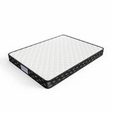 Placid Bed & Mattress Package with 16cm Mattress - Black & Wood Queen