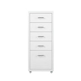 Levede 5 Drawer Office Cabinet Drawers White