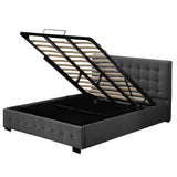 Sardon Bed & Mattress Package with 32cm Mattress - Dark Grey King