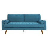 Maylee 3-Seater Fabric Sofa Armchair Couch 191cm Wide - Blue