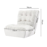 Maritza Accent Chair Lounge Sofa Bed - White