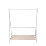 Clothes Rack Wooden Garment Hanging Stand Closet Storage Organiser Shelf