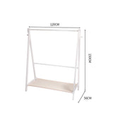 Clothes Rack Wooden Garment Hanging Stand Closet Storage Organiser Shelf