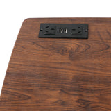 Levede Mobile Standing Desk Foldable Brown Fold