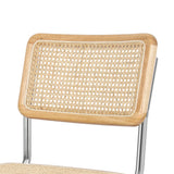 Fenella Set of 2 Dining Chairs Chair Replica Mid Century Modern Rattan Backrest - Natural