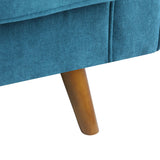 Maylee 3-Seater Fabric Sofa Armchair Couch 191cm Wide - Blue