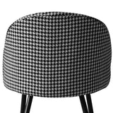 Anwen Set of 2 Dining Chairs Kitchen Cafe Lounge Chair Sofa Upholstered Padded Seat - Black & White