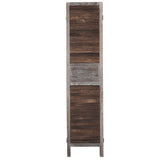Room Divider 6 Panel Folding - Brown