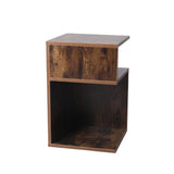 Dawson Wooden High Gloss Bedside Table Wood Nightstand Storage Cabinet Bedroom - Oak