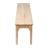 Danna Dining Chairs Bench Seat Side Kitchen Wood Contemporary Furniture - Oak