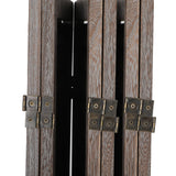 Room Divider 6 Panel Folding - Brown