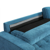 Maylee 3-Seater Fabric Sofa Armchair Couch 191cm Wide - Blue