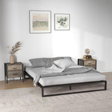 Almere Metal Bed Frame Base - Black Single