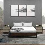 Blake Metal And Wood Bed Base - Double
