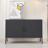 Magnus Buffet Sideboard Metal Cabinet - Charcoal