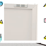 Magnus Buffet Sideboard Metal Cabinet - White