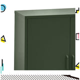 Ansel Buffet Sideboard Metal Cabinet - Green