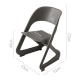 Kendall Set of 4 Dining Chairs Office Cafe Lounge Seat Stackable Plastic Leisure - Grey