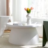 Iliana Coffee Table Round 71cm Plastic - White