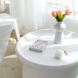 Iliana Coffee Table Round 71cm Plastic - White