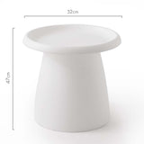 Iliana Coffee Table Round 52cm Plastic - White