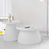 Iliana Coffee Table Round 52cm Plastic - White