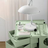 Vernon PP Plastic Bedside Table Side Table Nightstand Organizer Replica Boby Trolley 5 Tier with 4 Drawers - Green