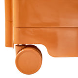 Vernon PP Plastic Bedside Table Side Table Nightstand Organizer Replica Boby Trolley 5 Tier with 4 Drawers - Orange
