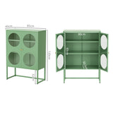 Kael Metal Buffet Sideboard Cabinet - Green