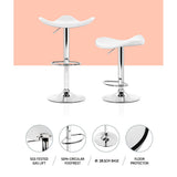 Set of 4 Bolzano Swivel Bar Stools - White