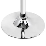 Bar Table Kitchen Tables Swivel Round Metal White