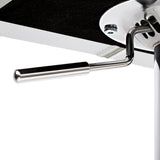 Set of 2 Genoa PU Leather Gas Lift Bar Stools - White & Chrome
