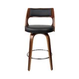 Set of 2 Kastoria Wooden Bar Stools - Black
