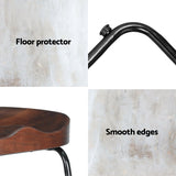 Set of 2 Reggio Tractor Seat Bar Stools - Black