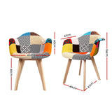Hollis Set of 2 Fabric Retro Replica - Multicolour