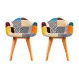 Hollis Set of 2 Fabric Retro Replica - Multicolour