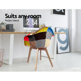 Hollis Set of 2 Fabric Retro Replica - Multicolour