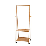 Clothes Rack Airer Coat Stand 165x59cm with Wheels